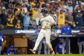 APTOPIX NLDS Cubs Brewers Baseball