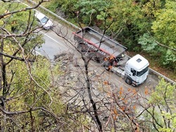 Асеновград - път - свлачище - затворено движение
