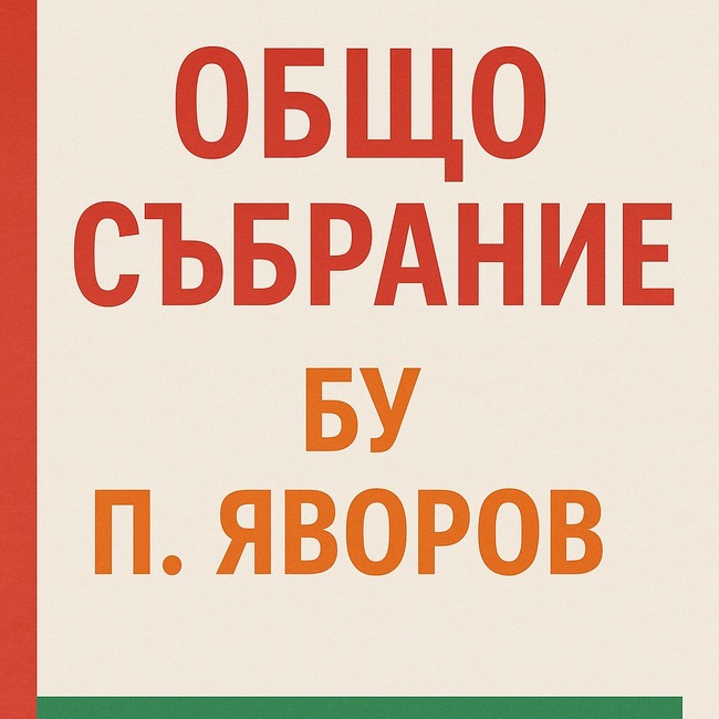 Годишното общо събрание на училище „Пейо Яворов“ в Брюксел ще се състои на 11 октомври