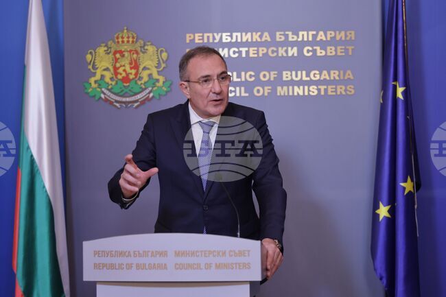 Министерски съвет - Борислав Гуцанов - пресконференция