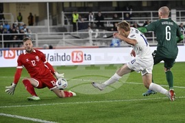 Finland Lithuania WCup Soccer Qualifier