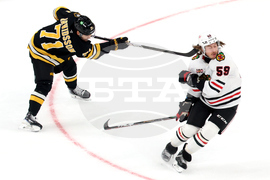 Blackhawks Bruins Hockey