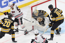 Blackhawks Bruins Hockey