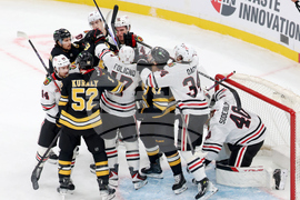 Blackhawks Bruins Hockey