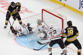 Blackhawks Bruins Hockey