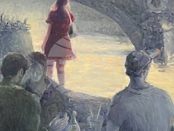 Художникът Радослав Нейчев  кани на пътешествие „От Дунав до Сена“. Снимка: СБХ