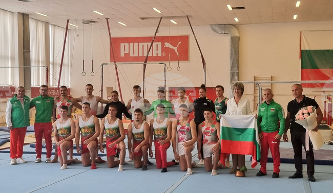 Спортна гимнастика - национални отбори - открита тренировка