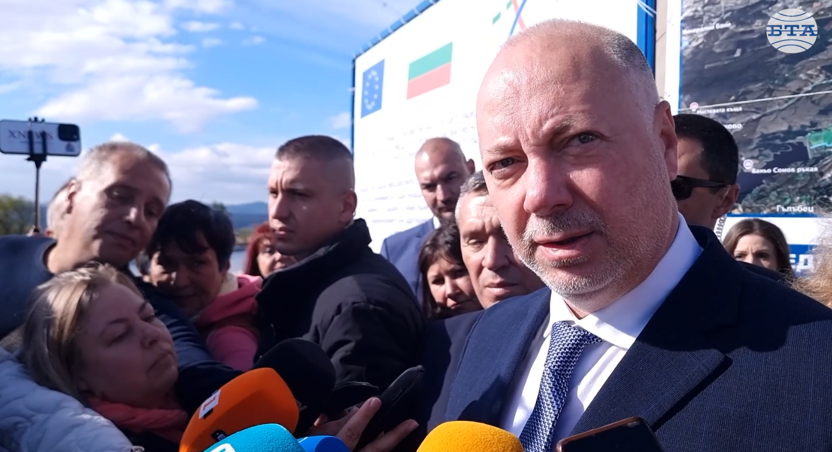 Еврокомисарят по земеделието Кристоф Хансен и премиерът Росен Желязков откриха реконструиран напоителен канал в Хасково