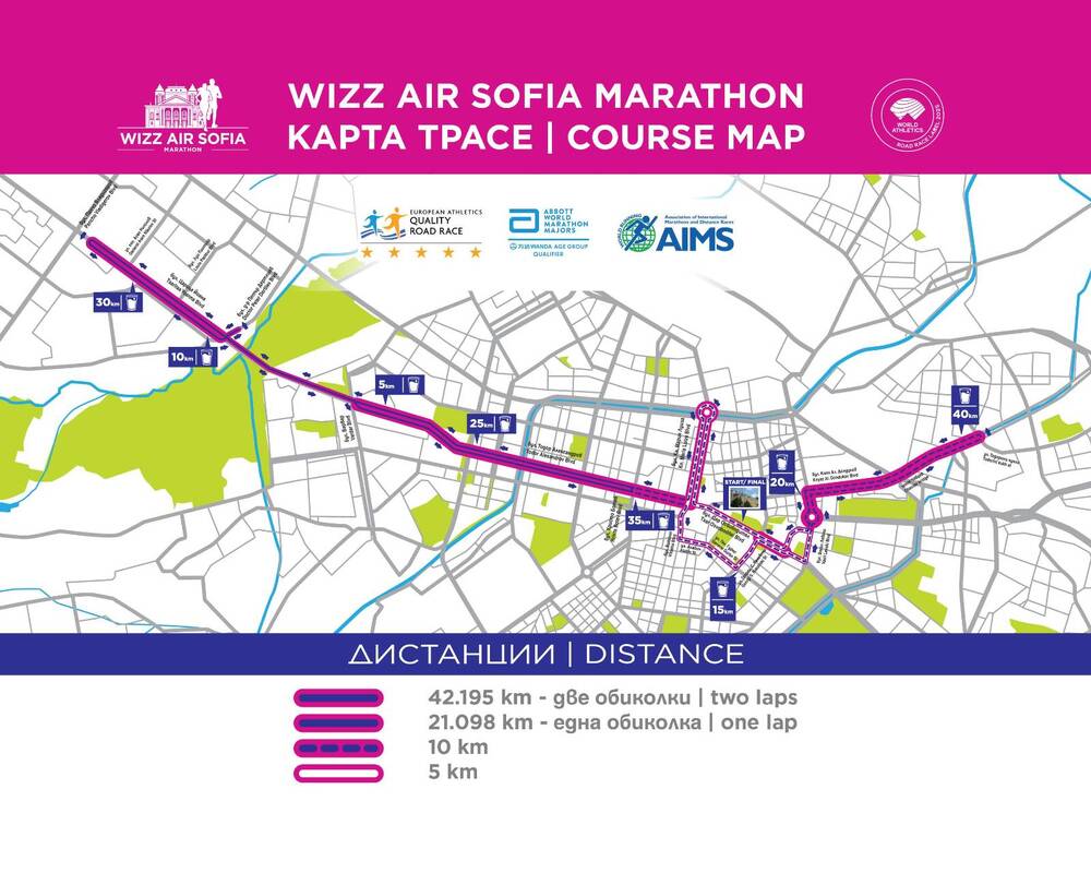 Столична община: Организация на движението във връзка с провеждане "Маратон София 2025" на 11 и 12 октомври