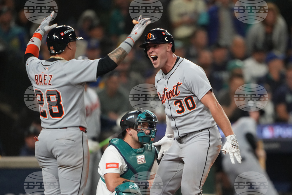 APTOPIX ALDS Tigers Mariners Baseball