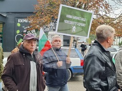 Велико Търново - завод „Кроношпан" - ПП"Възраждане" - протестиращи