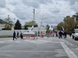 Велико Търново - завод „Кроношпан" - ПП"Възраждане" - протестиращи