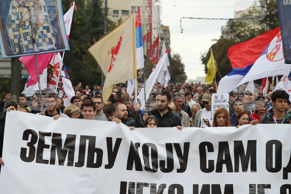 Сърбия - Белград - студенти - шествие