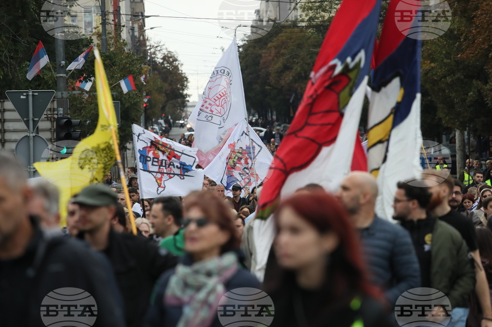 Сърбия - Белград - студенти - шествие