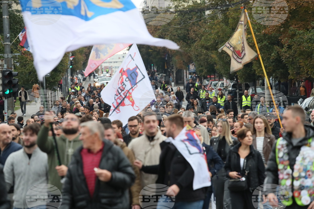 Сърбия - Белград - студенти - шествие
