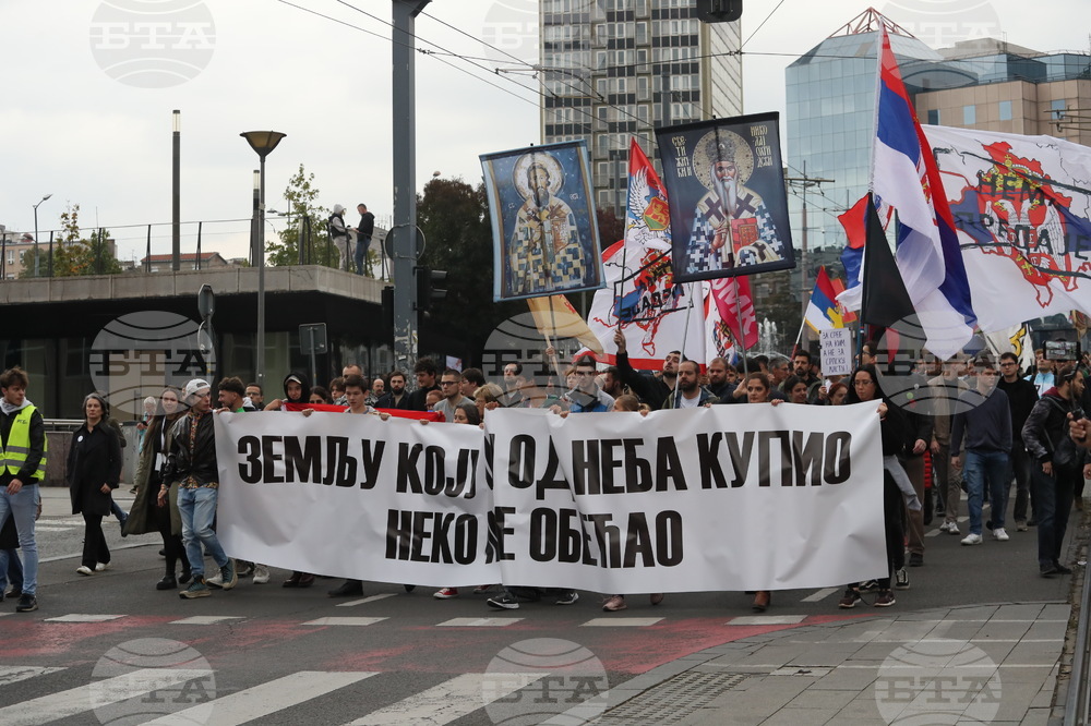 Сърбия - Белград - студенти - шествие