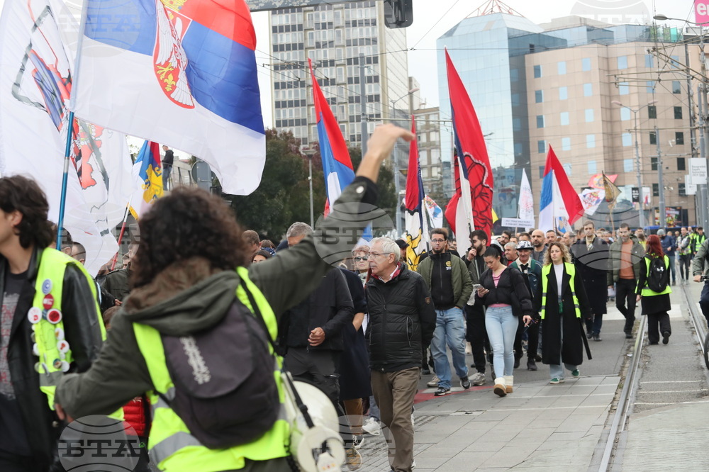 Сърбия - Белград - студенти - шествие