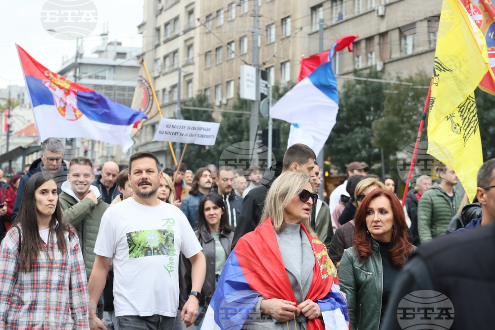 Сърбия - Белград - студенти - шествие