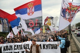 Сърбия - Белград - студенти - шествие