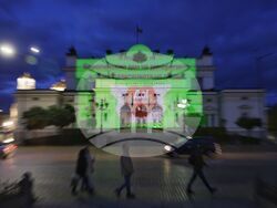 Европейския ден на донорството и трансплантацията на органи - Народно събрание - осветление