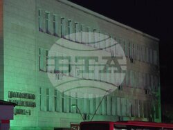 Добрич - Диагностично-консултативен център I - Европейския ден на донорството - осветена в зелено