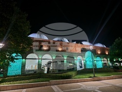 Ямбол - Петвековната каменна сграда на Безистена - Европейския ден на донорството - осветление