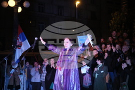 Сърбия - Народен театър - протест