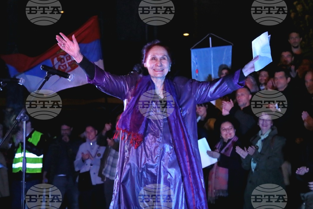 Сърбия - Народен театър - протест