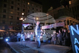 Сърбия - Народен театър - протест