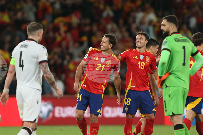 Испания и Португалия запазиха стопроцентовия си актив, Албания надигра Сърбия като гост в световните квалификации