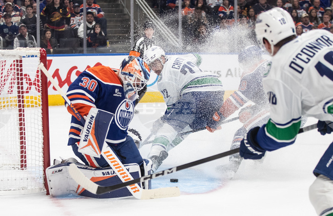 Canucks Oilers Hockey