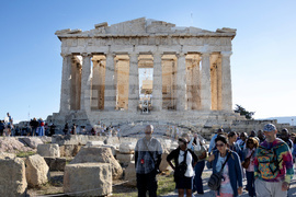 Greece Parthenon Scaffolding Removed