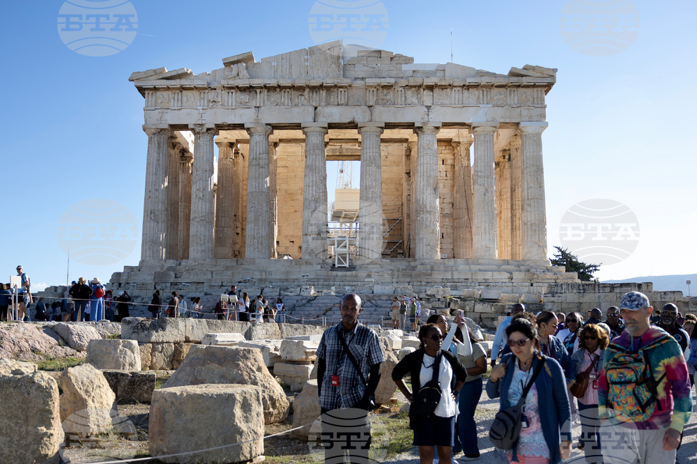 Greece Parthenon Scaffolding Removed