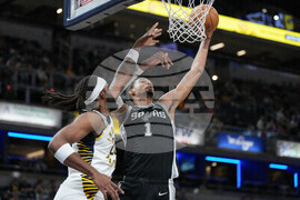 Spurs Pacers Basketball