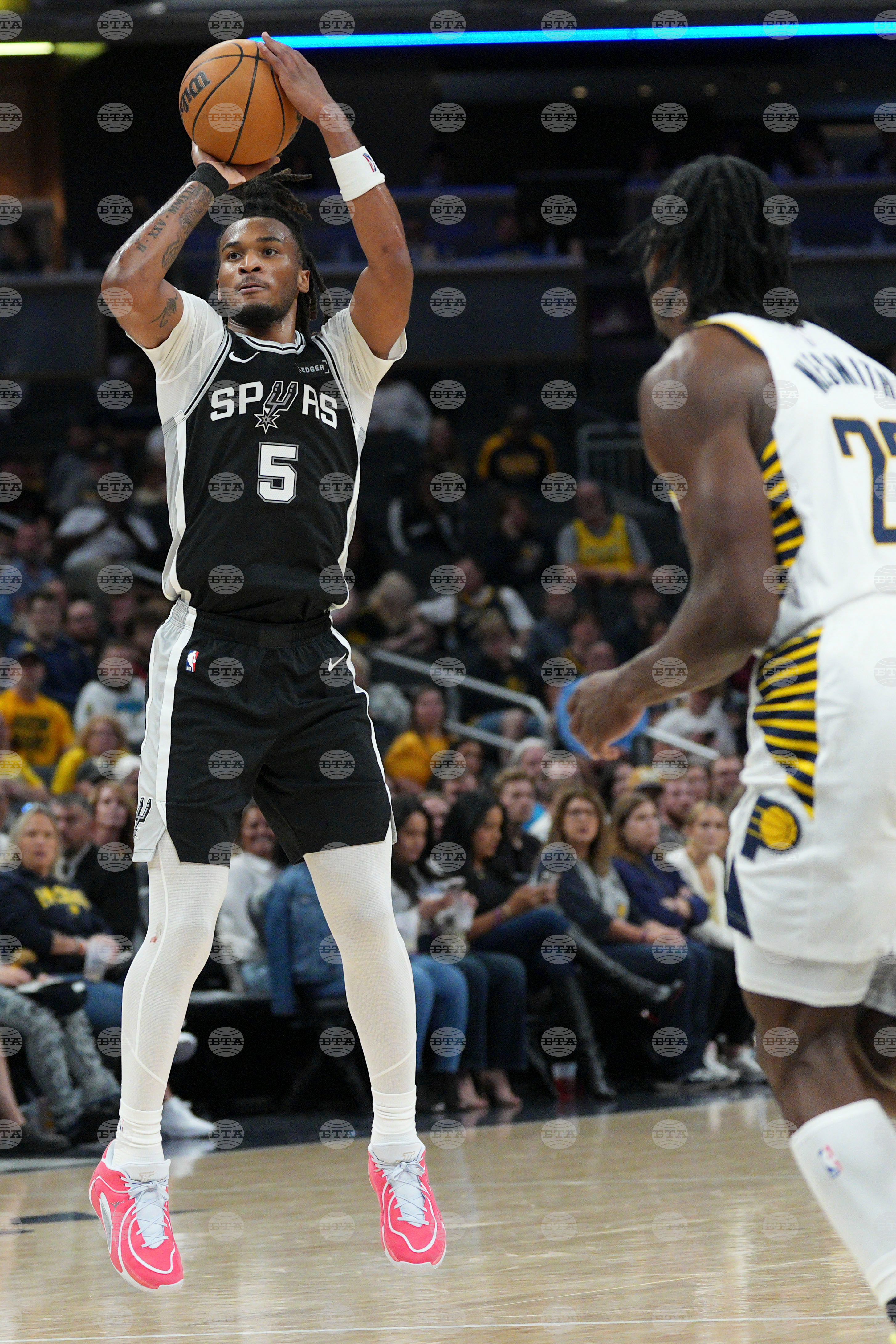 Spurs Pacers Basketball