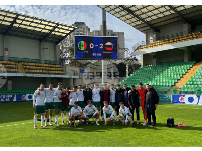 Националният отбор по футбол за юноши до 19 години победи Молдова в контрола