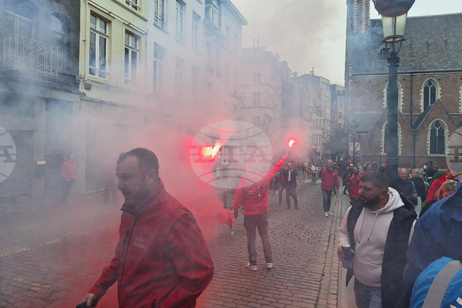 Белгийските синдикати обявиха пълзяща тридневна стачка в края на ноември