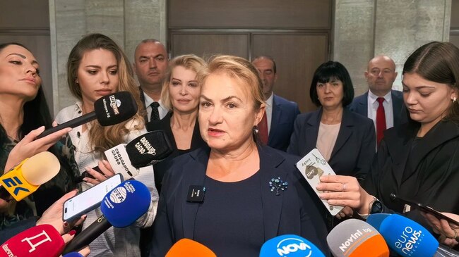 Народният представител от ПП „Величие“ Красимира Катинчарова направи изявление пред медиите