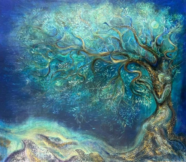 Художничката и антрополог д-р Достена Лаверн представя „Сътворения: гръцки мотиви“ в столична галерия