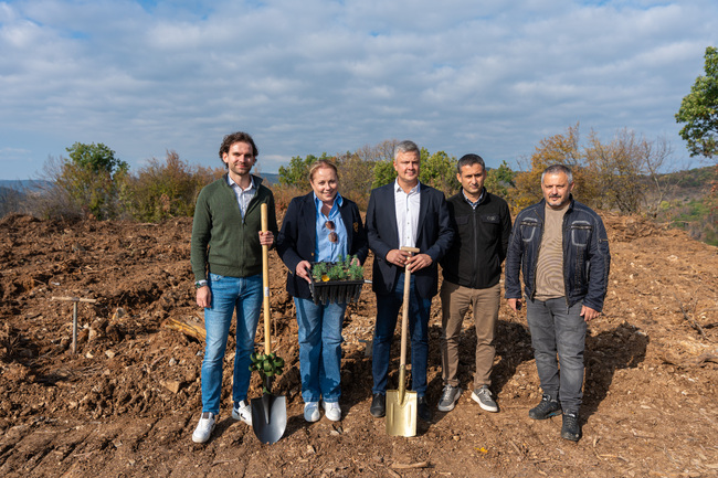 Община Стара Загора и Нестле България стартираха залесяването на опожарените терени на „Седми километър“