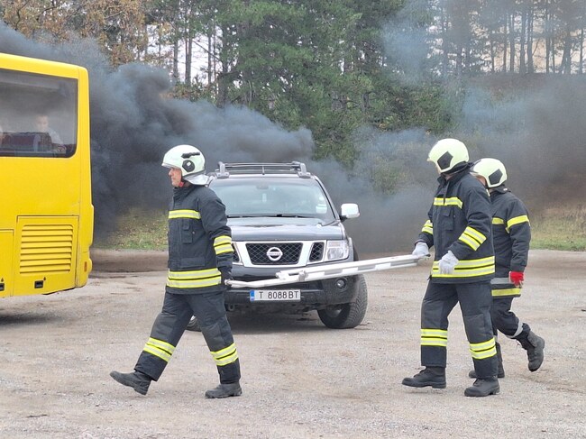 Институциите от Разград и Търговище тренираха съвместни действия при пътнотранспортно произшествие с пострадали
