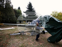 Асоциация за история и бъдеще на българската авиация - макет на самолета на капитан Димитър Списаревски - инициатива