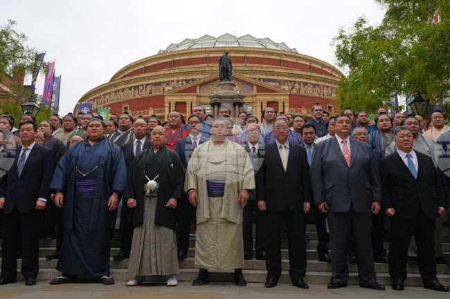 APTOPIX Britain Grand Sumo