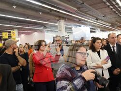 Министърът на културата Мариан Бачев участва в откриването на българския щанд на панаира на книгата във Франкфурт, снимка – МК