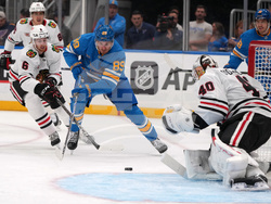 Blackhawks Blues Hockey