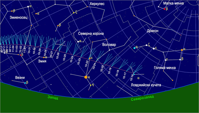 Любителите астрономи могат да наблюдават от България кометата Lemmon 