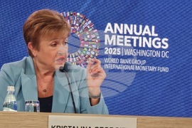 САЩ - Вашингтон - Кристалина Георгиева - брифинг