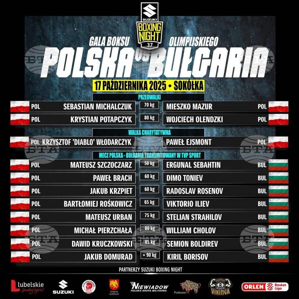 Българските национали по бокс ще участват в зрелищна гала вечер в Полша утре