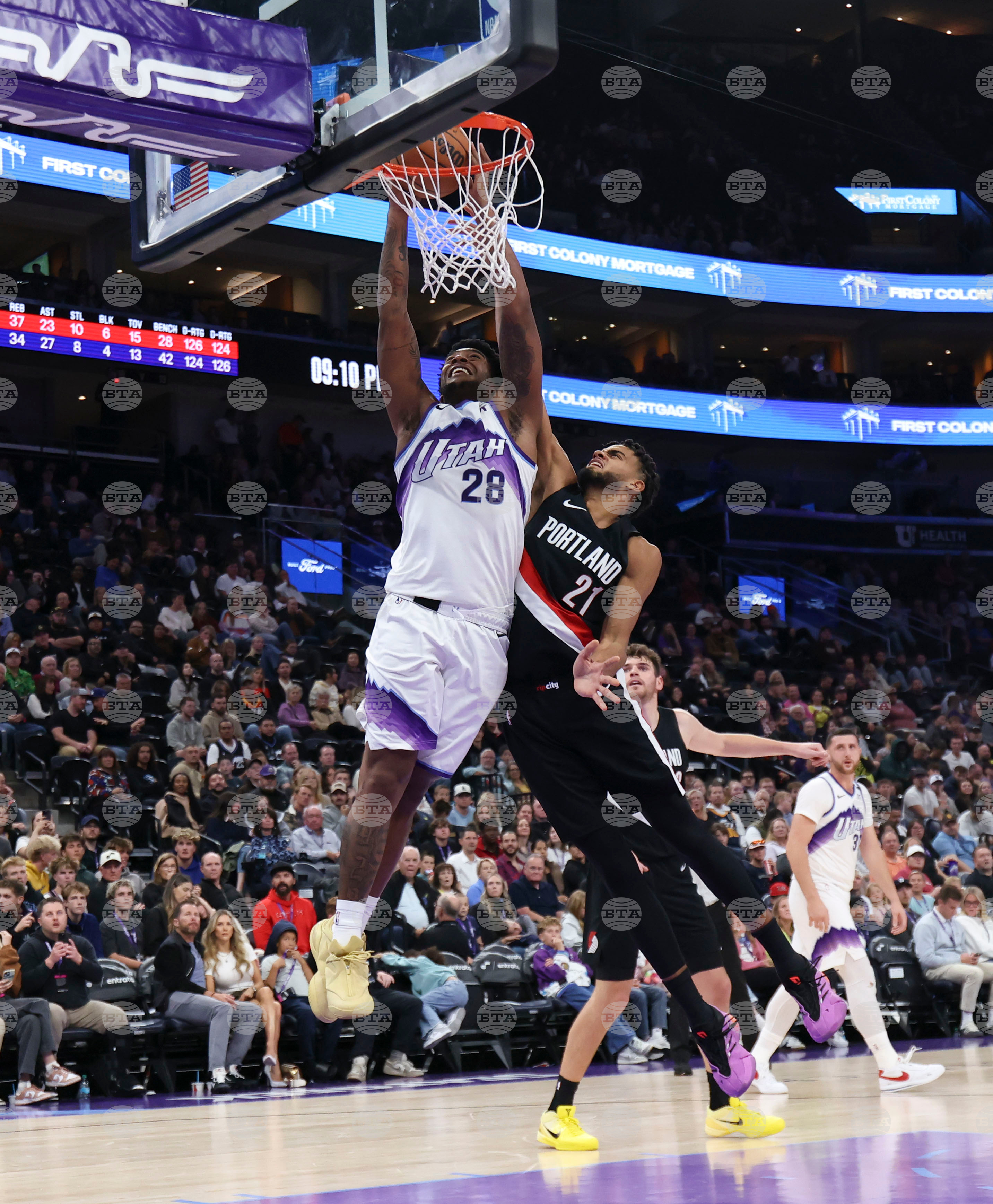 Trail Blazers Jazz Basketball