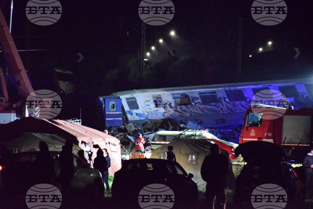 Гърция - Лариса - влакова катастрофа